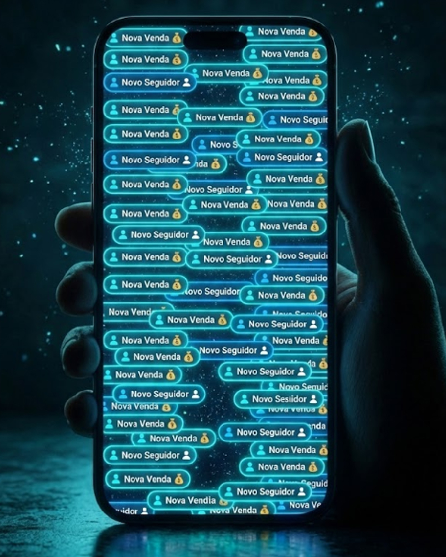 Notificações de novas vendas no celular