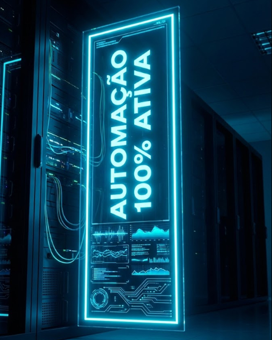 Interface futurista de monitoramento de sistemas